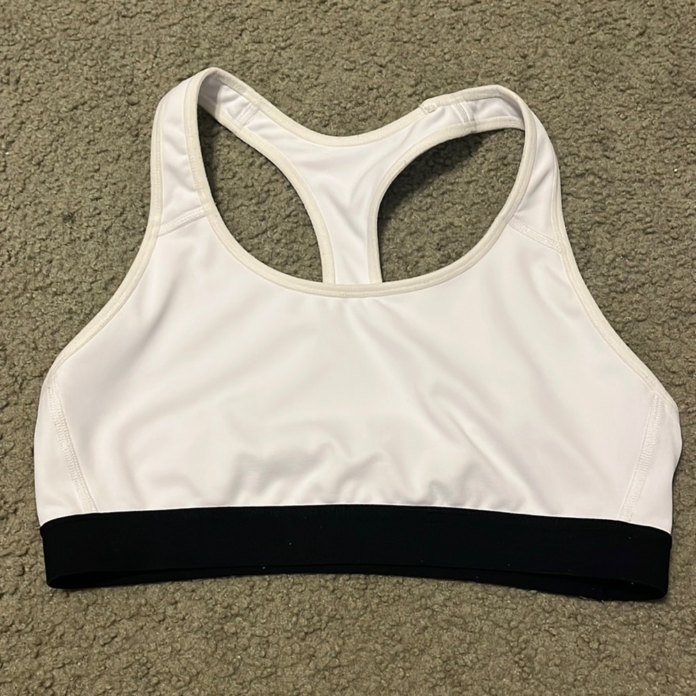 Champion White Sports Bra , size L